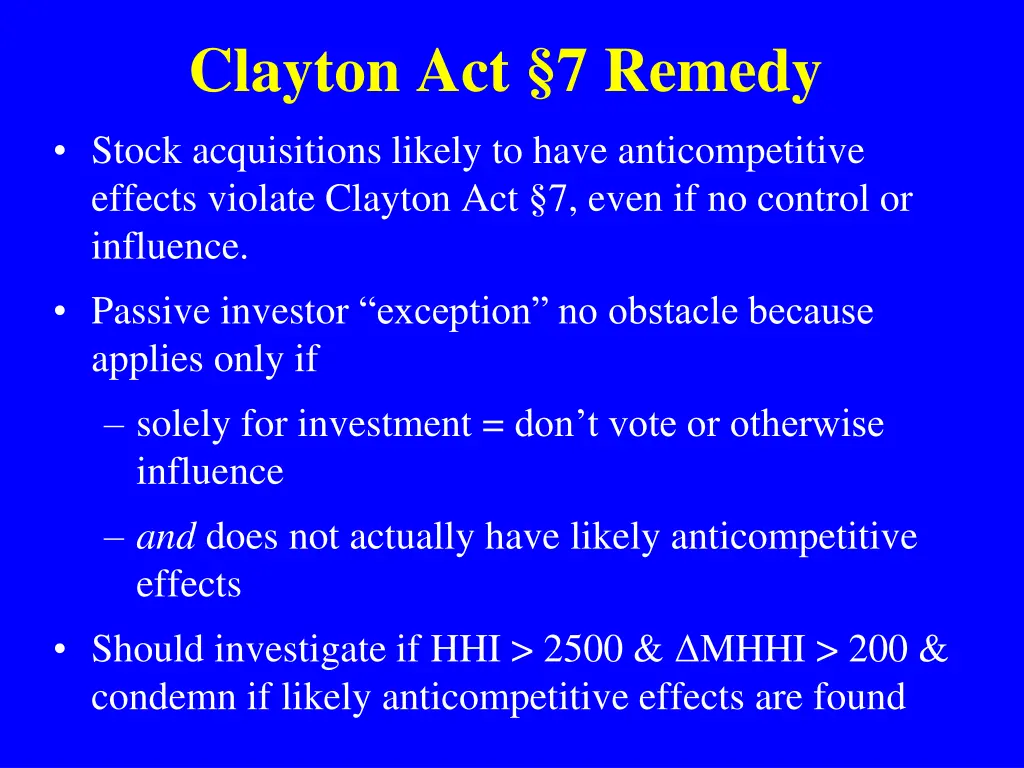 clayton act 7 remedy