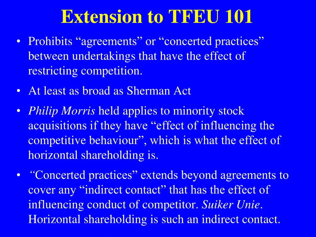 extension to tfeu 101