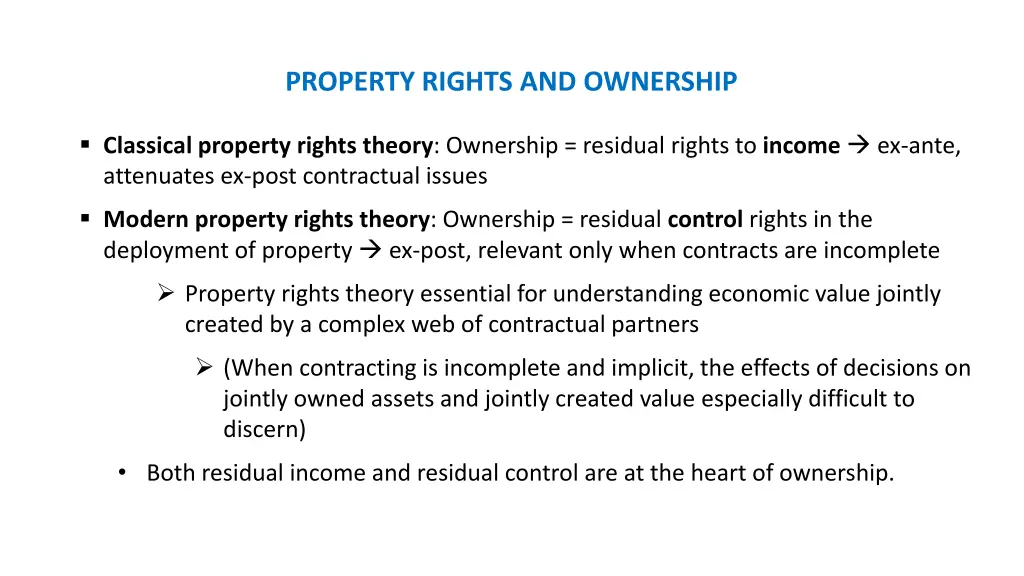 property rights and ownership 1