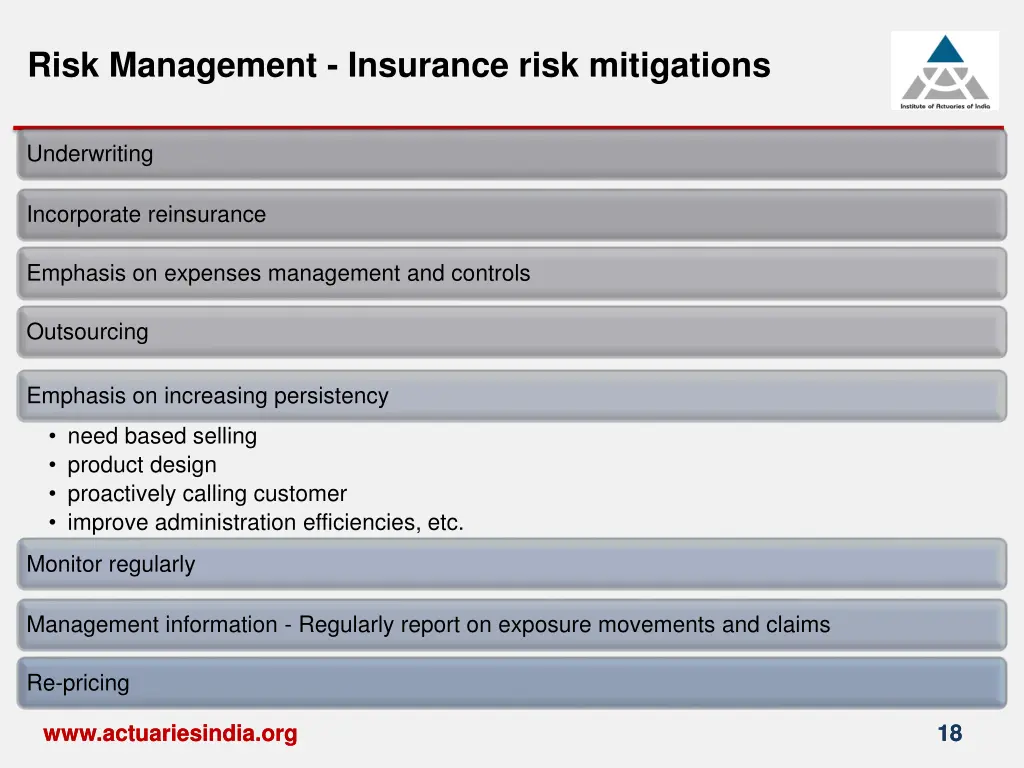 risk management insurance risk mitigations