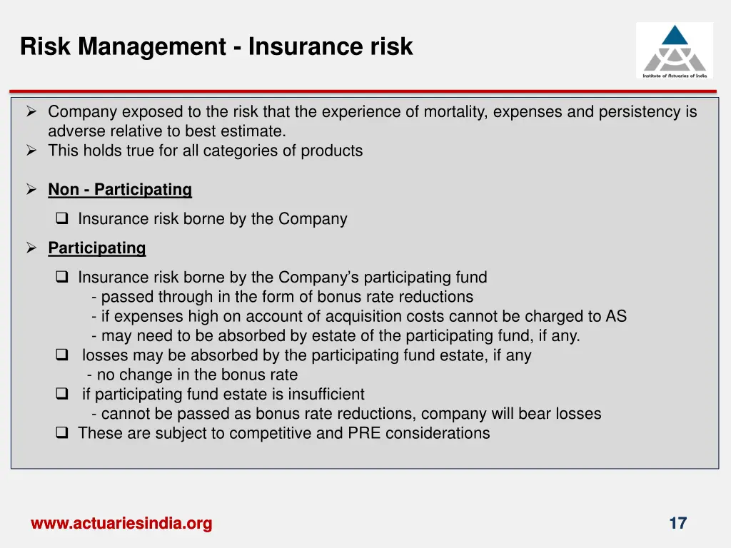 risk management insurance risk