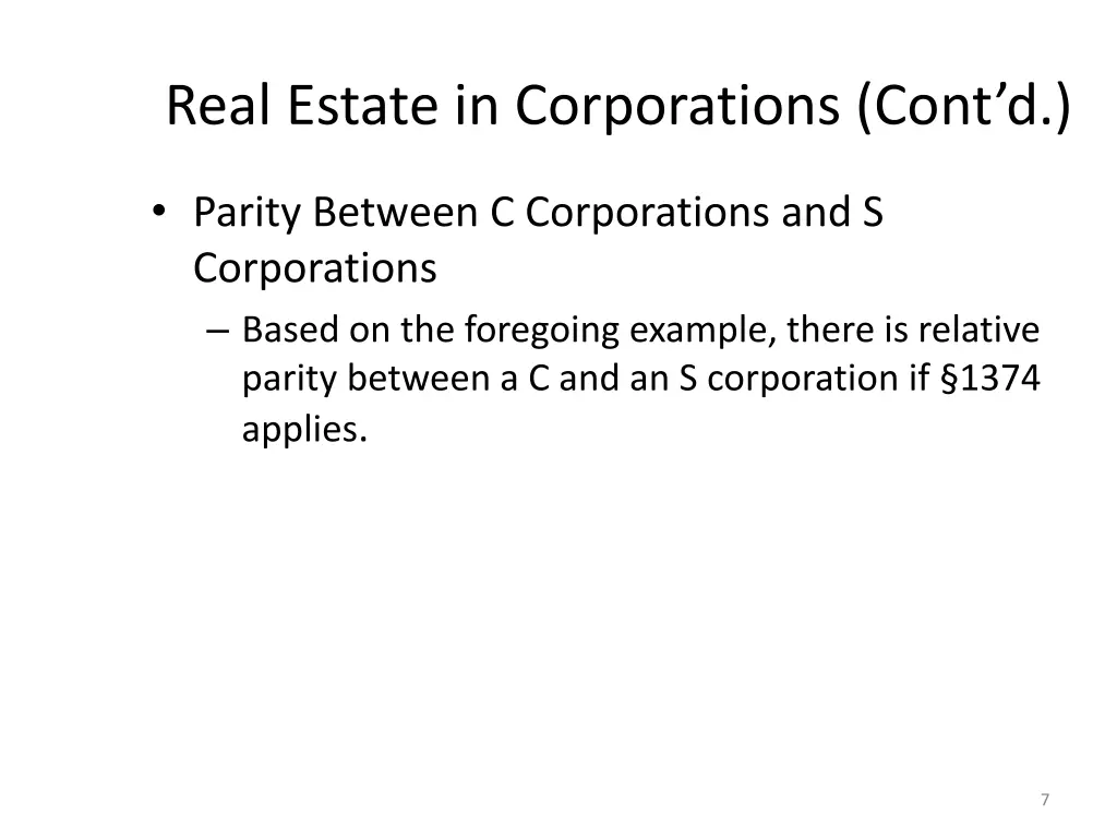 real estate in corporations cont d 4