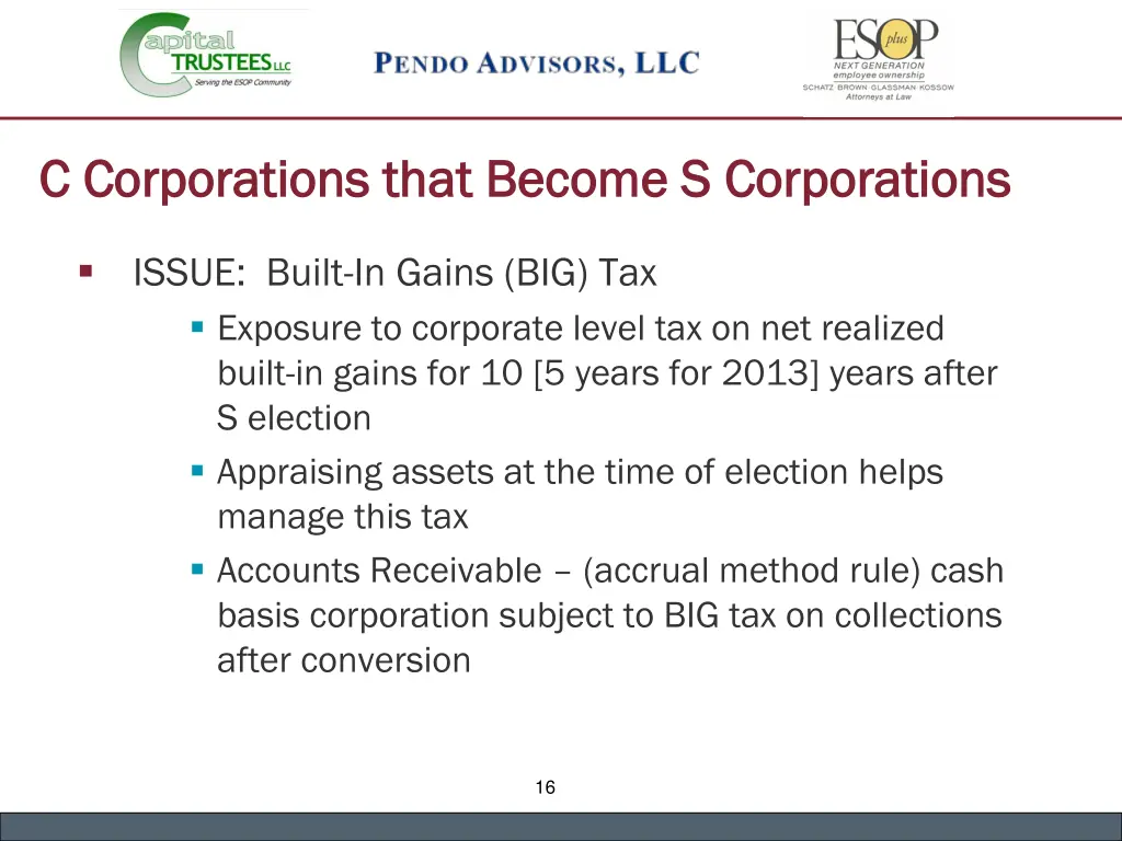 c corporations that become s corporations