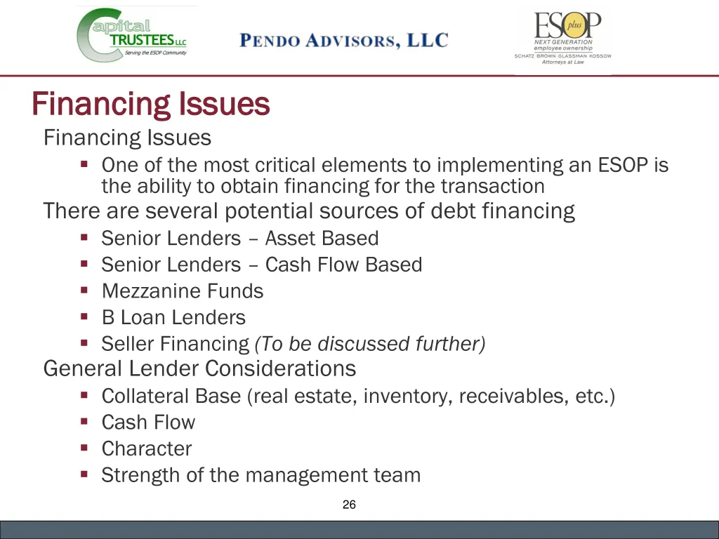 financing issues financing issues financing