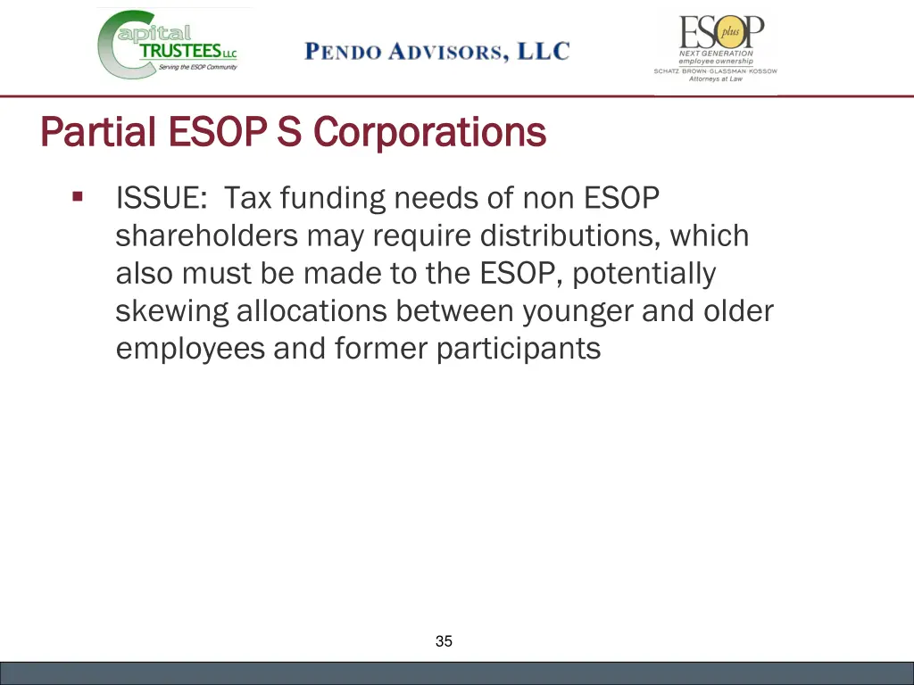 partial esop s corporations partial esop