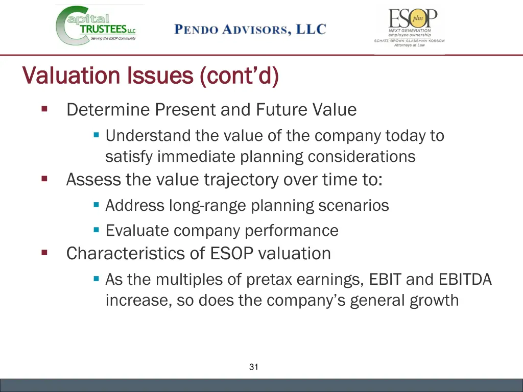 valuation issues cont d valuation issues cont d