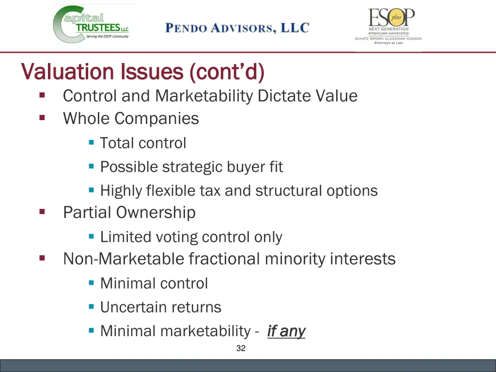 valuation issues cont d valuation issues cont