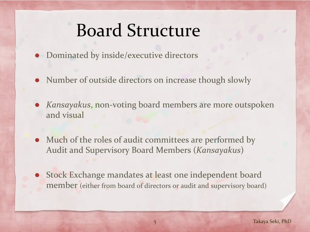 board structure