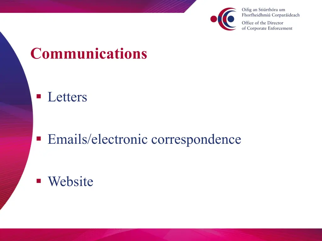 communications