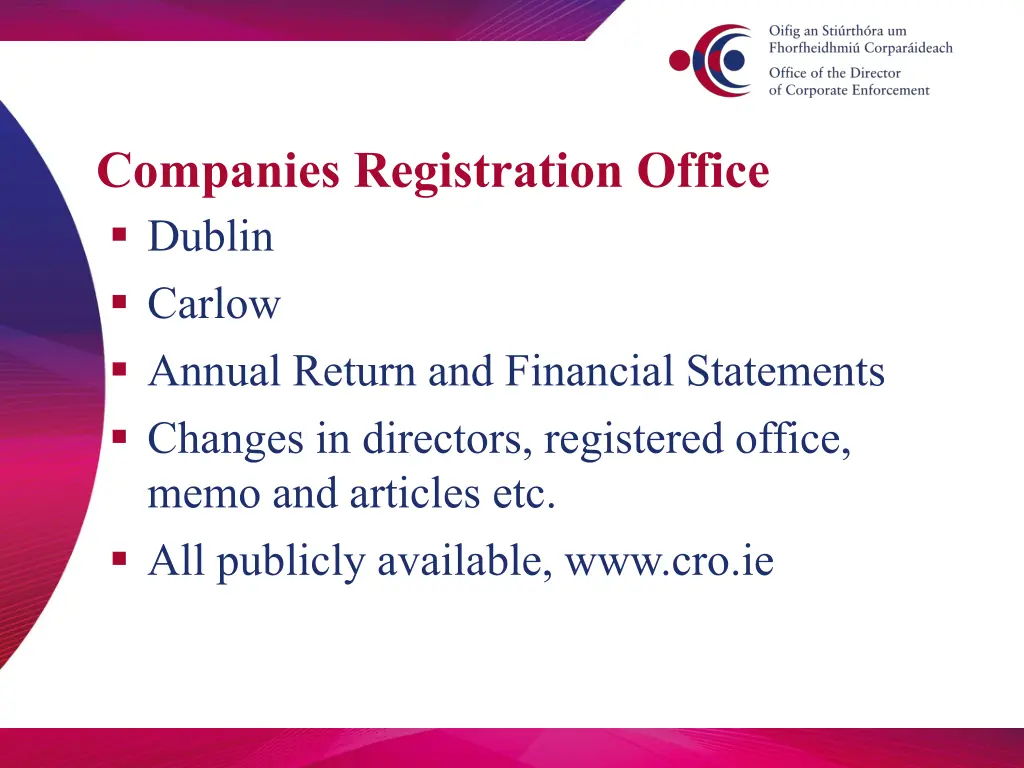 companies registration office dublin carlow