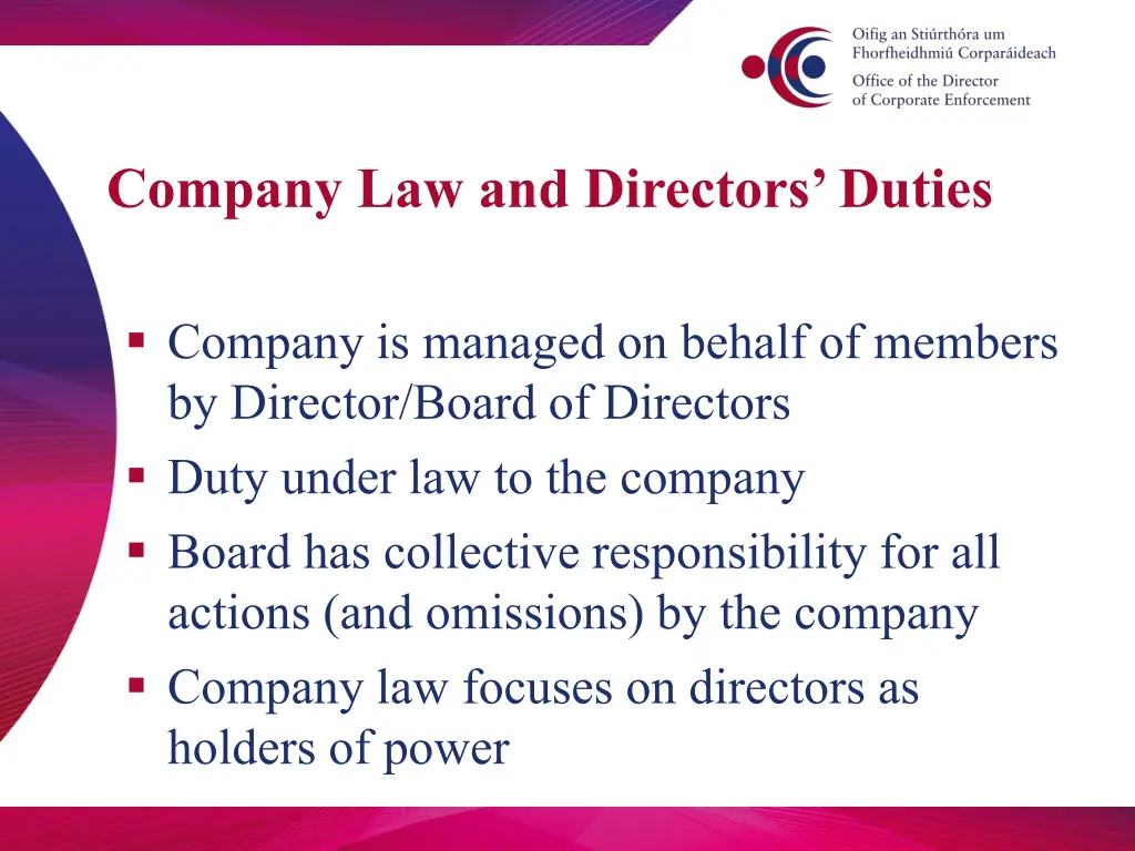 company law and directors duties 1