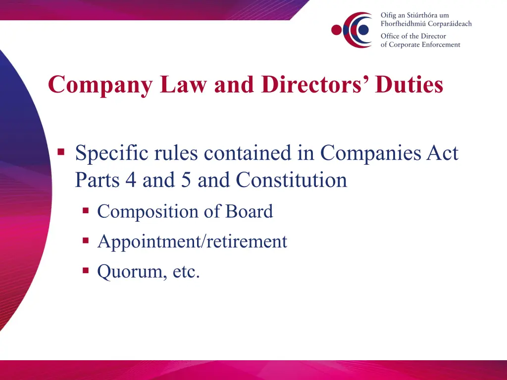 company law and directors duties 2