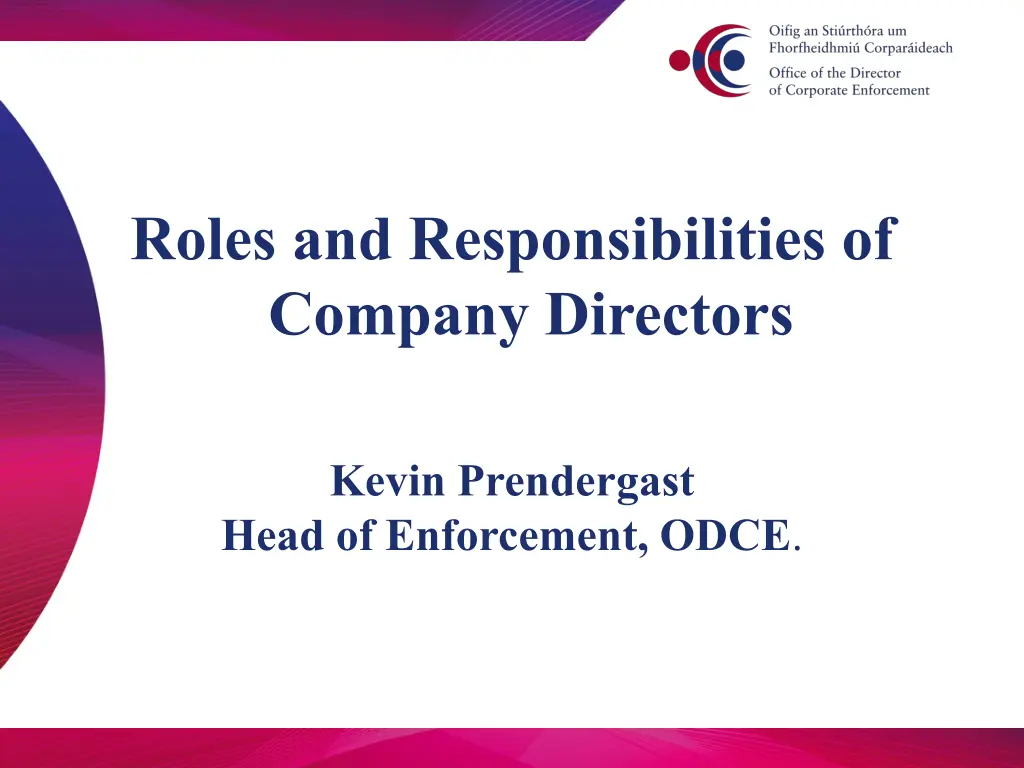 roles and responsibilities of company directors