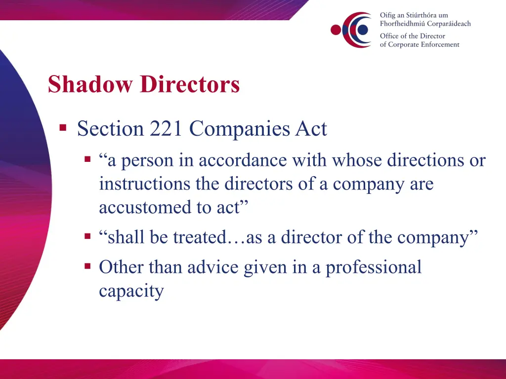 shadow directors