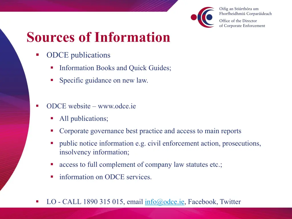 sources of information