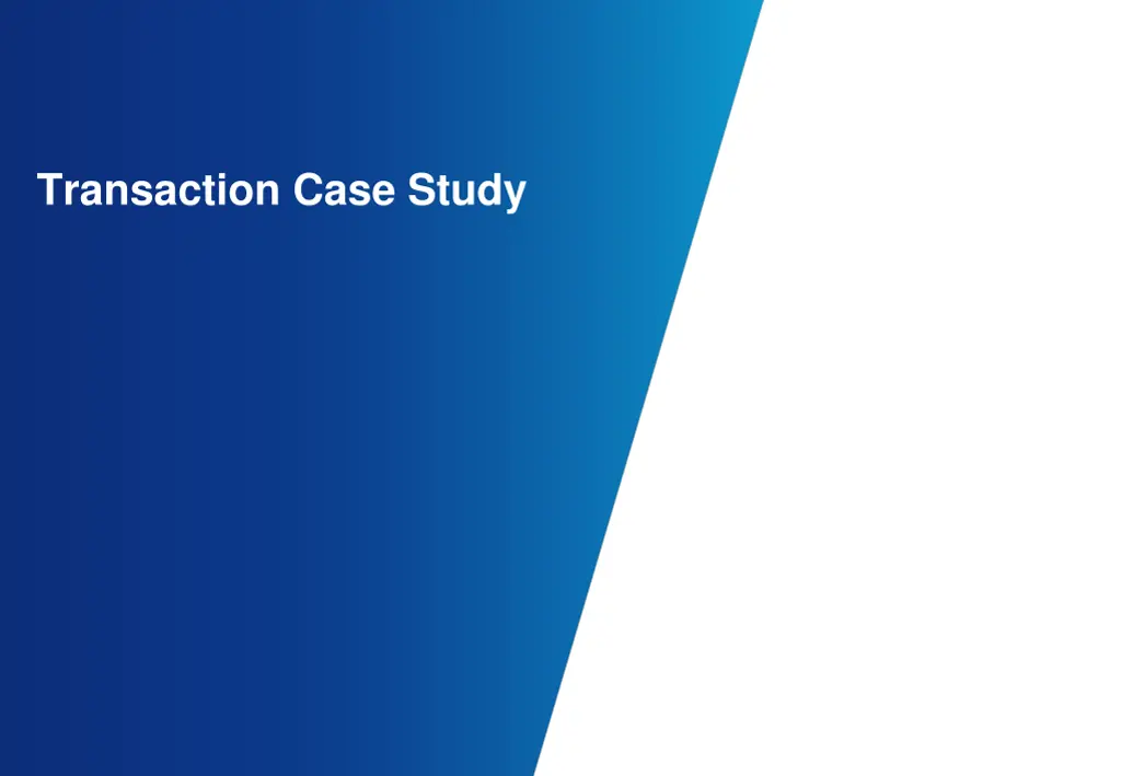 transaction case study