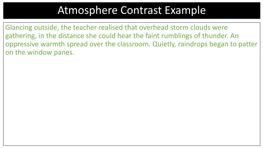 atmosphere contrast example