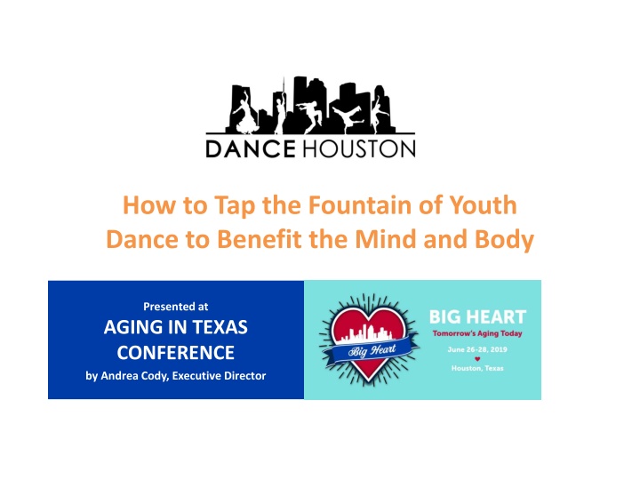 how to tap the fountain of youth dance to benefit