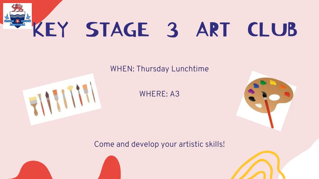 key stage 3 art club