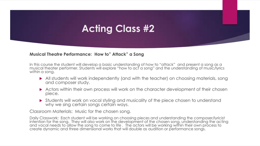 acting class 2