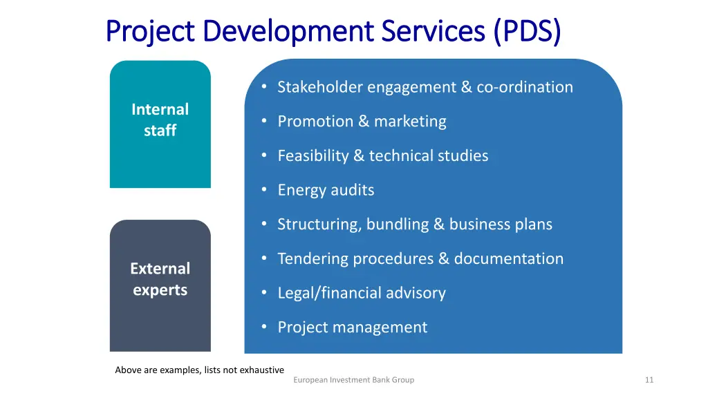 project development services pds project