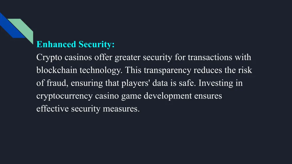 enhanced security crypto casinos offer greater