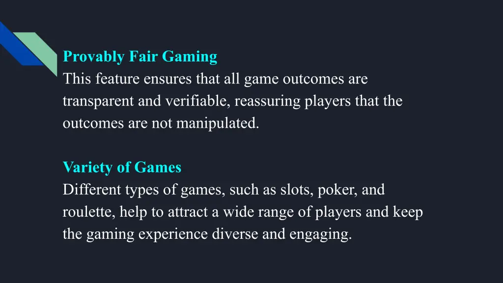 provably fair gaming this feature ensures that