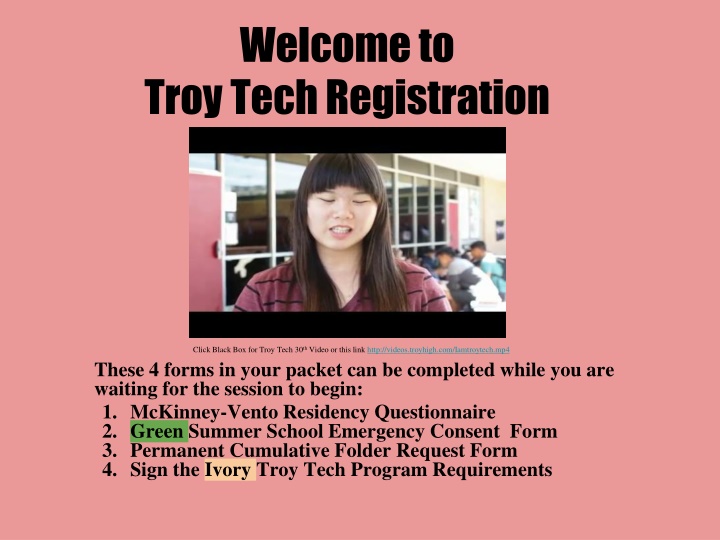 welcome to troy tech registration