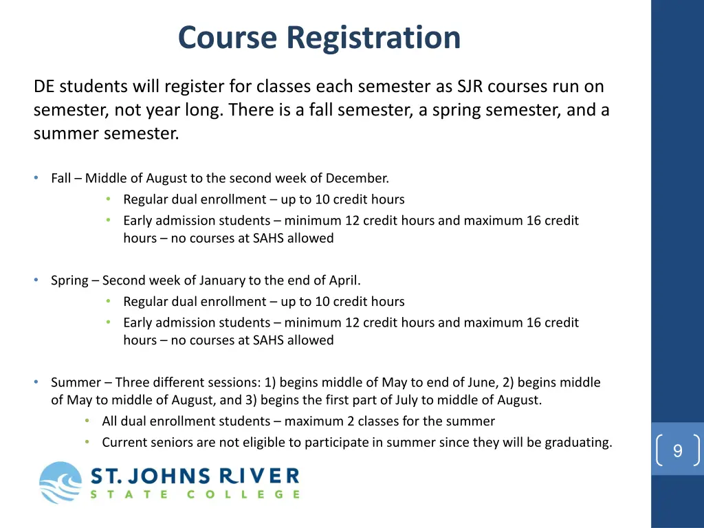 course registration