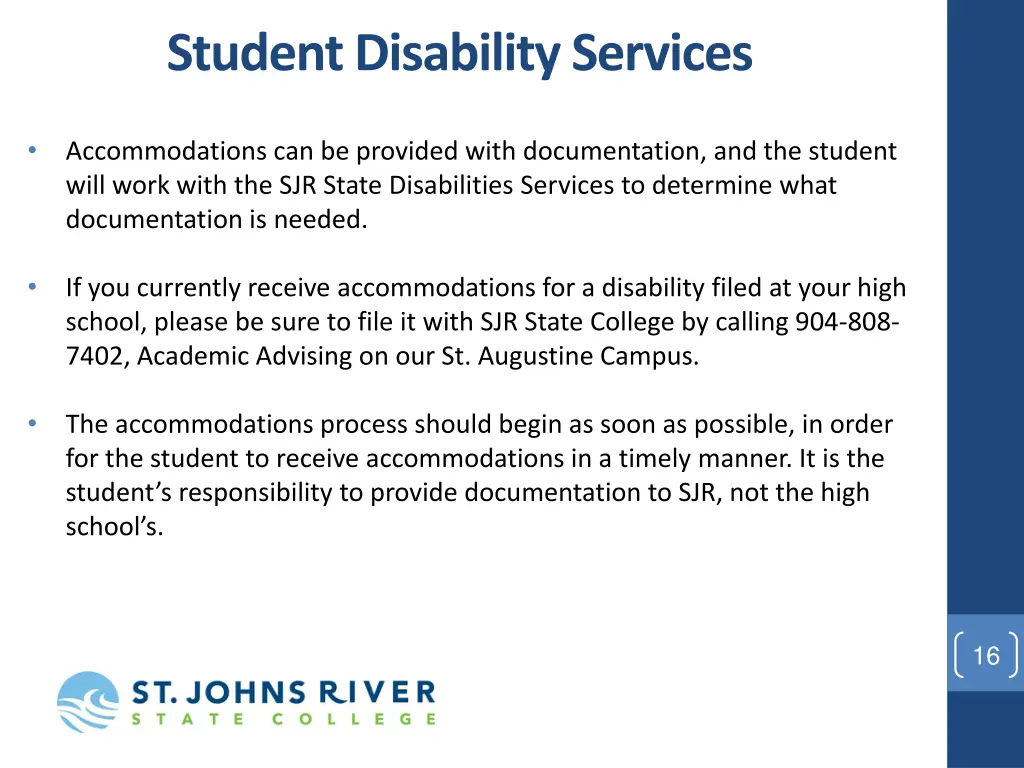 student disability services