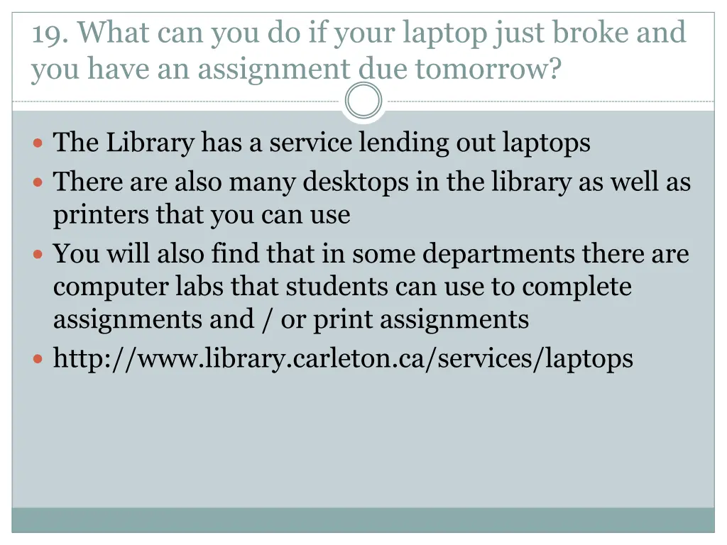 19 what can you do if your laptop just broke