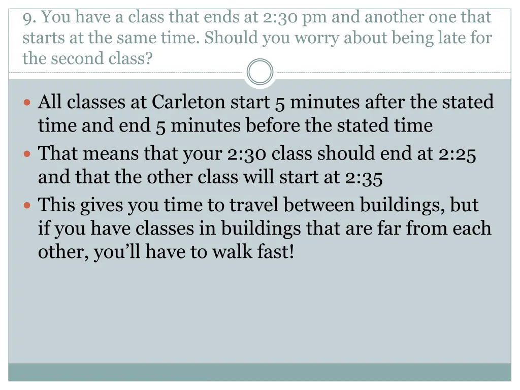 9 you have a class that ends