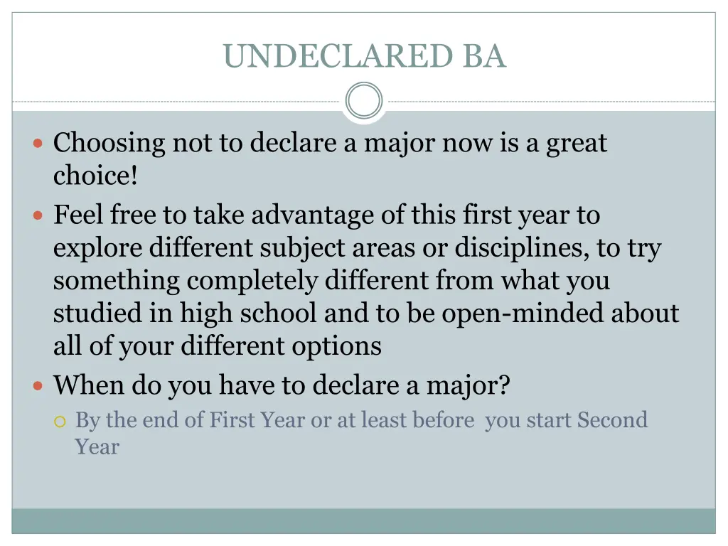 undeclared ba