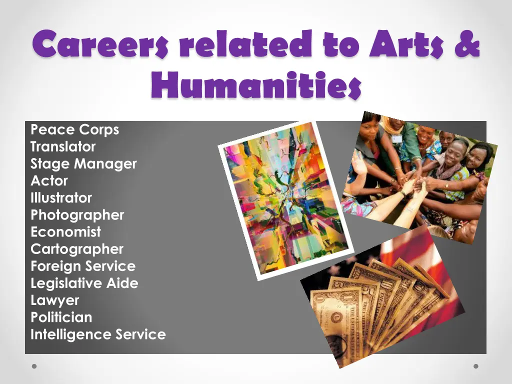 careers related to arts humanities