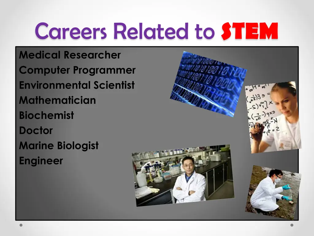 careers related to stem medical researcher