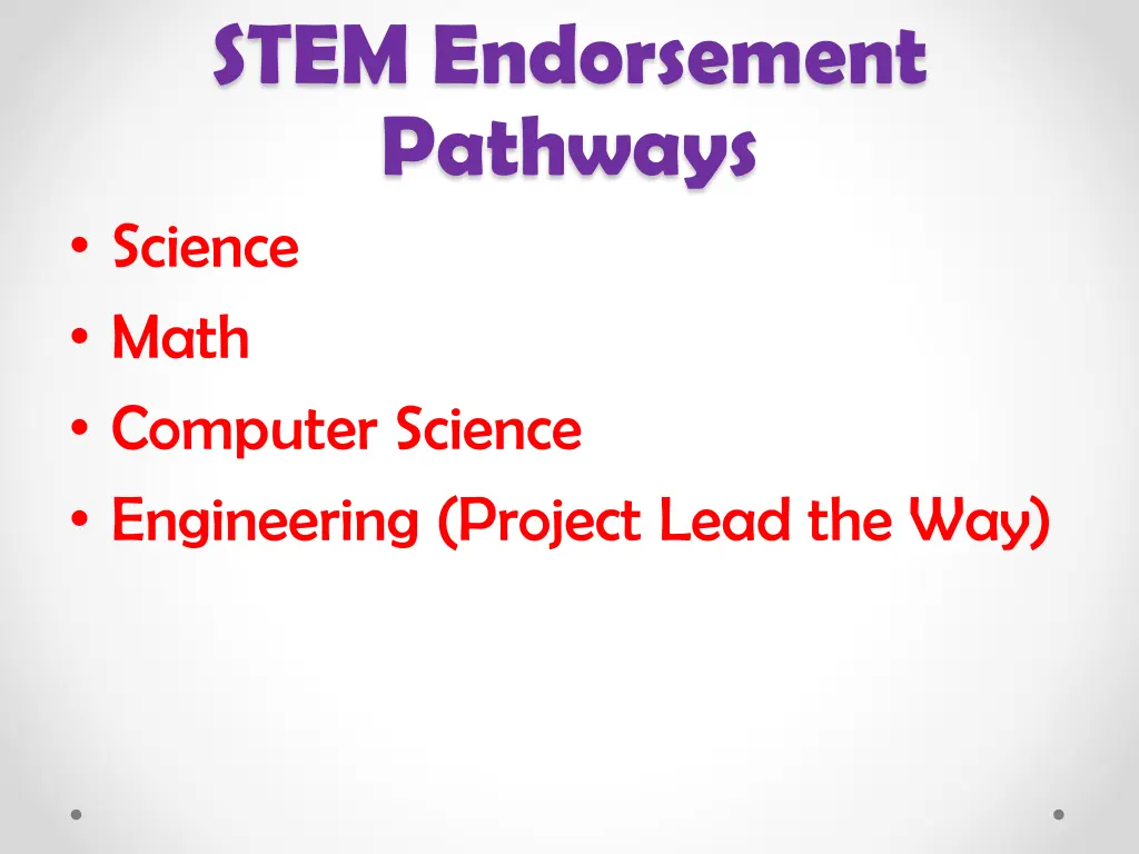 stem endorsement pathways science math computer