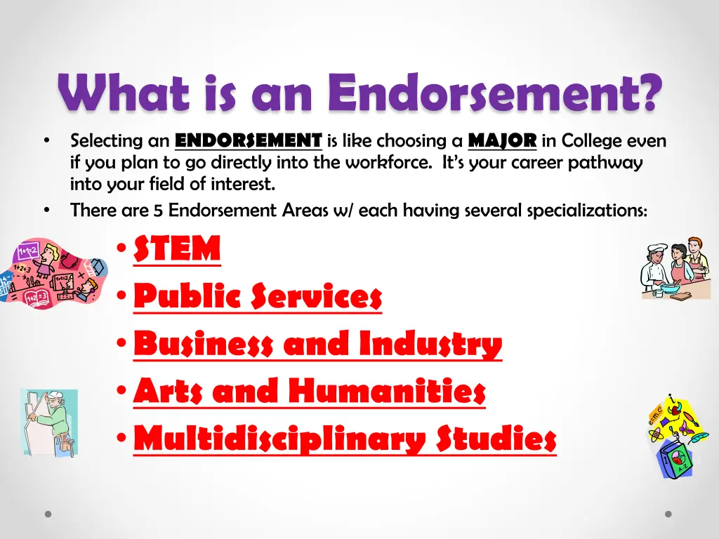 what is an endorsement selecting an endorsement