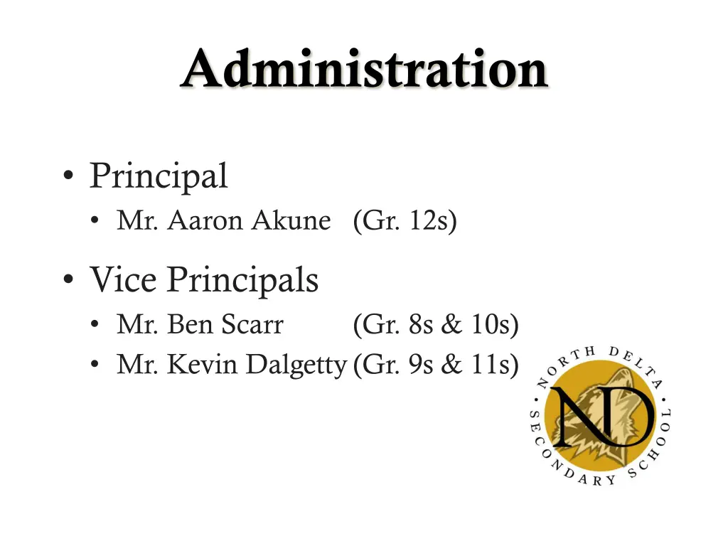 administration