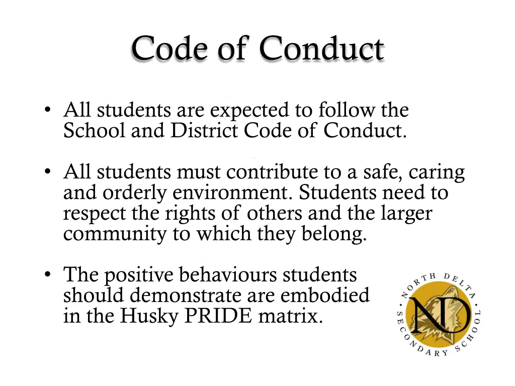 code of conduct