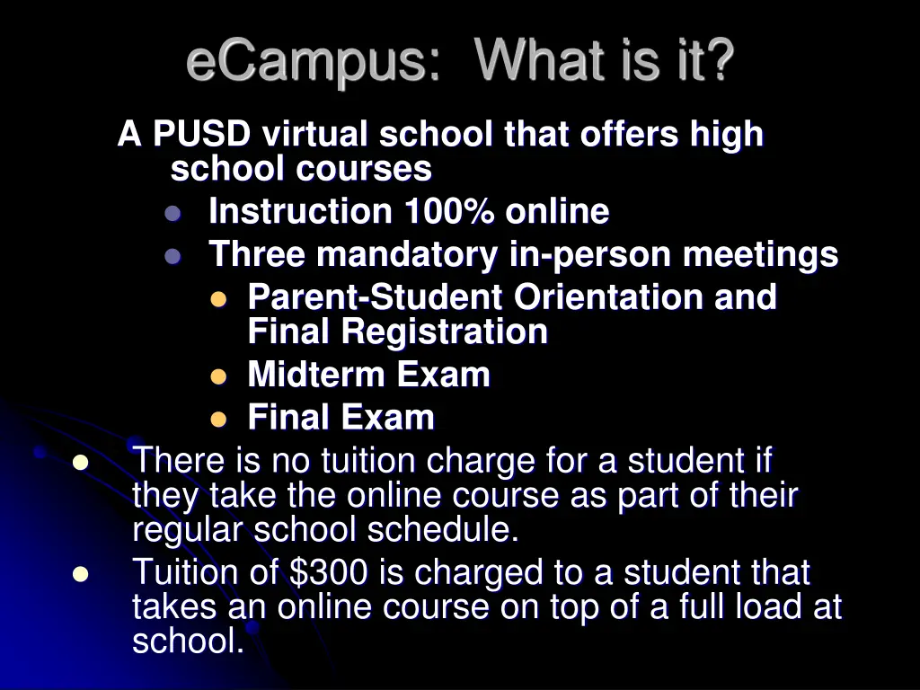 ecampus what is it