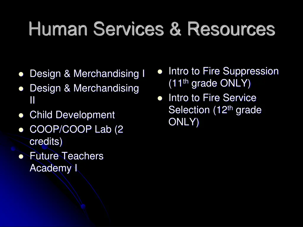 human services resources