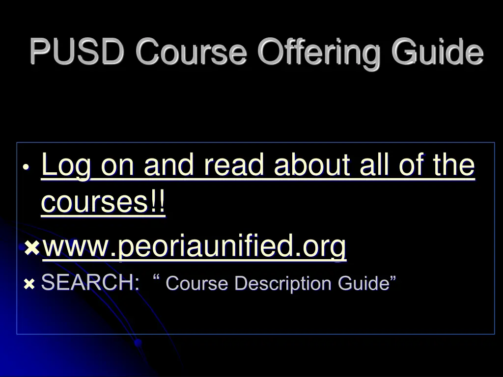 pusd course offering guide