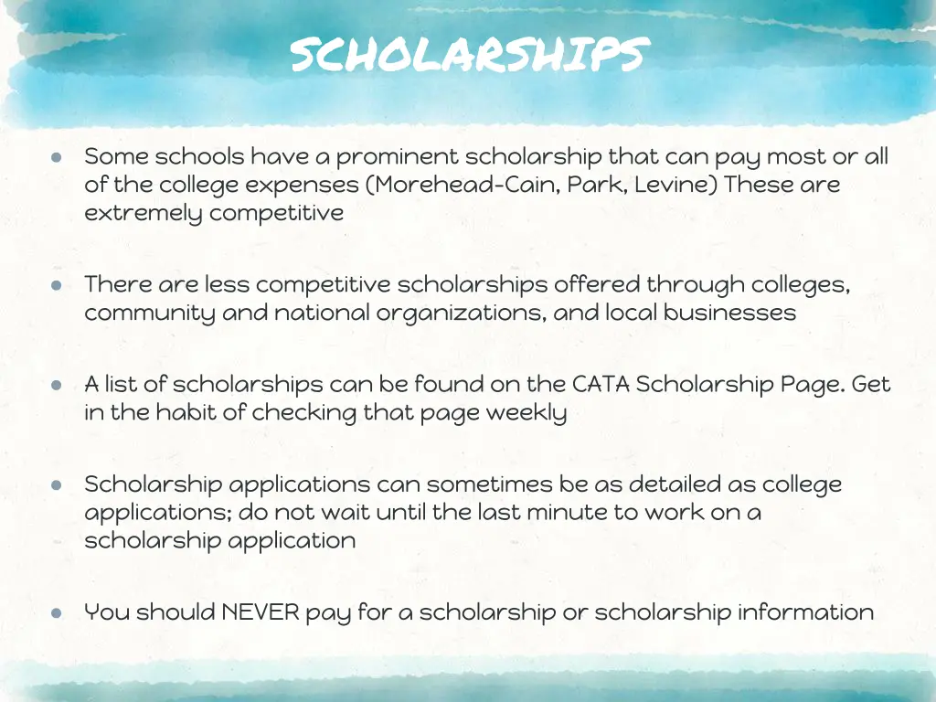 scholarships