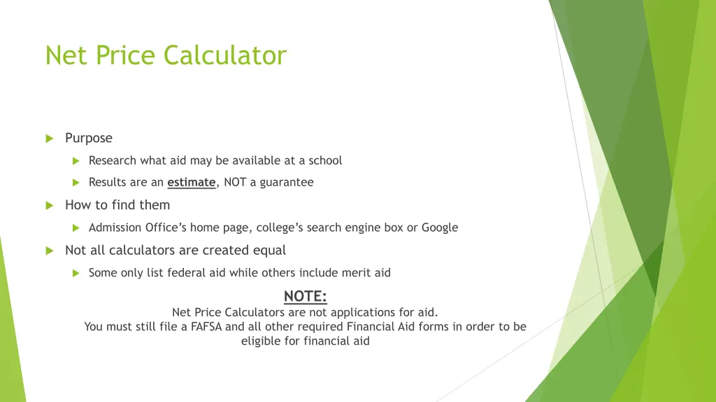 net price calculator