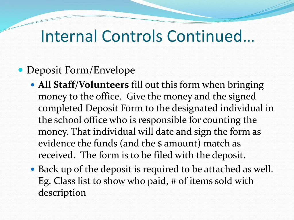 internal controls continued 11