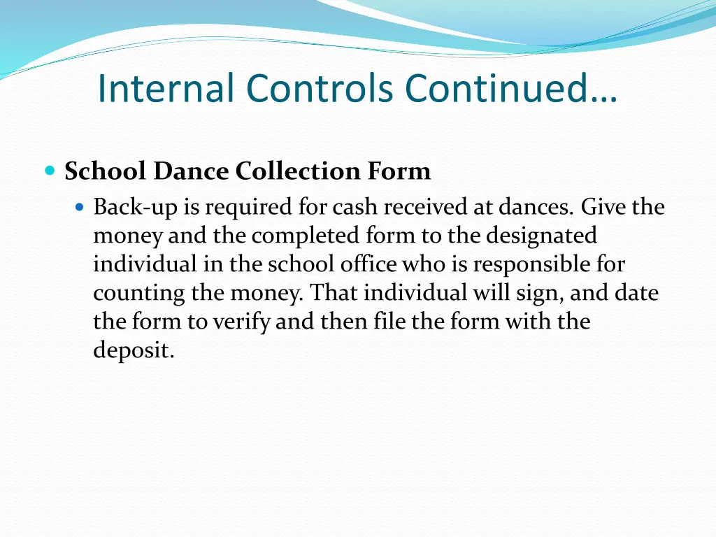 internal controls continued 13