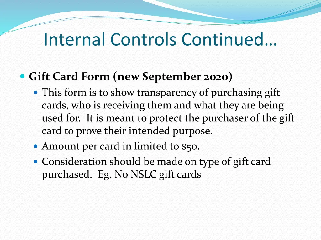 internal controls continued 14