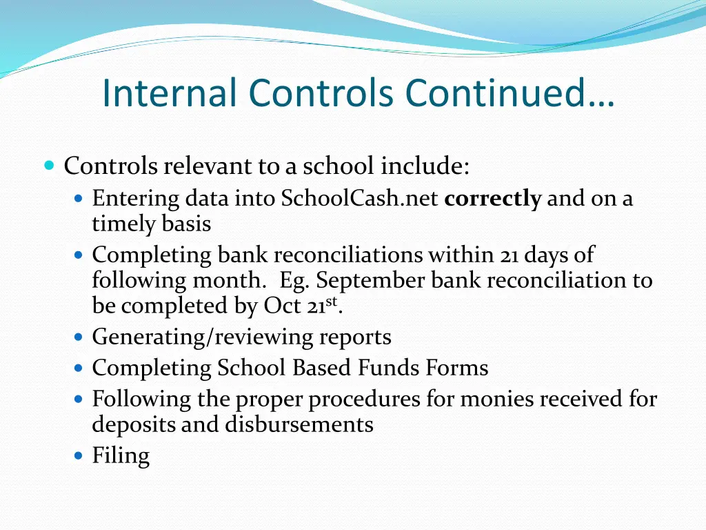 internal controls continued 2