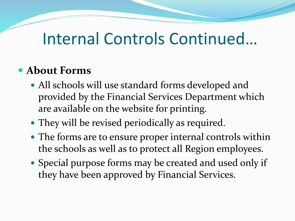 internal controls continued 7