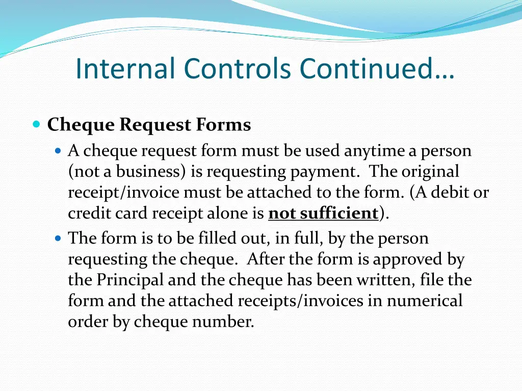 internal controls continued 8